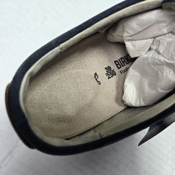 Birkenstock Unisex Tyler Oxford Velcro Closure Blue Suede Shoes EU 39 US W8 M6 - Picture 11 of 12